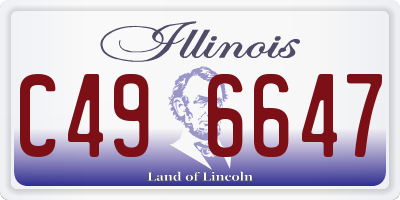IL license plate C496647