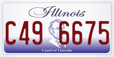IL license plate C496675