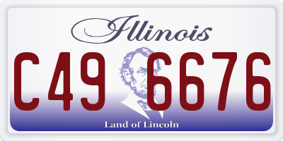 IL license plate C496676