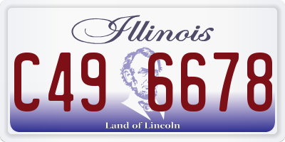 IL license plate C496678
