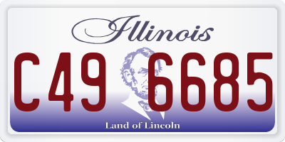 IL license plate C496685
