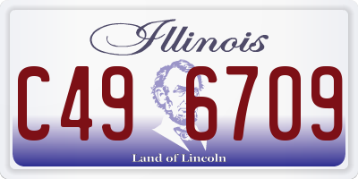 IL license plate C496709