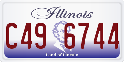 IL license plate C496744