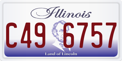 IL license plate C496757