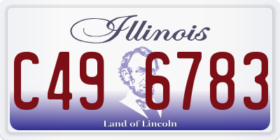 IL license plate C496783