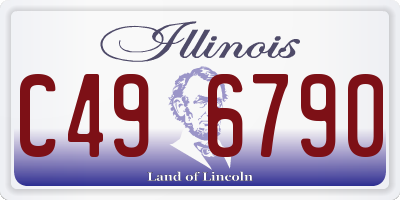IL license plate C496790