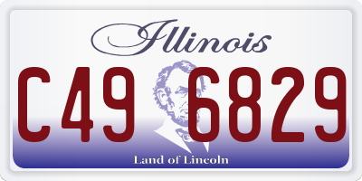 IL license plate C496829