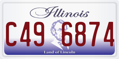 IL license plate C496874