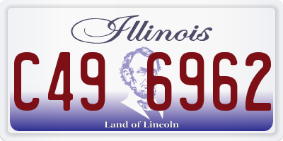 IL license plate C496962