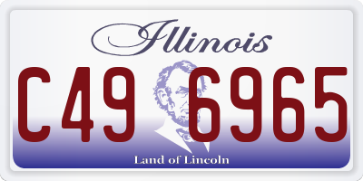IL license plate C496965