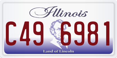 IL license plate C496981