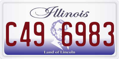 IL license plate C496983