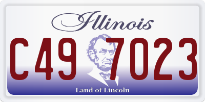 IL license plate C497023