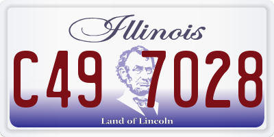 IL license plate C497028