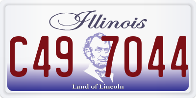 IL license plate C497044