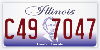 IL license plate C497047
