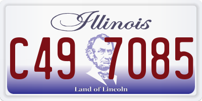 IL license plate C497085
