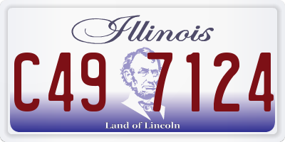 IL license plate C497124