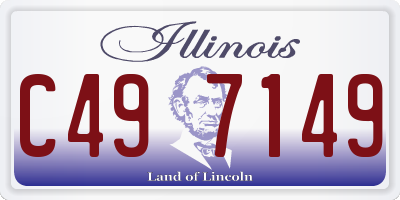 IL license plate C497149