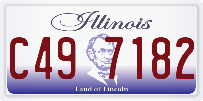 IL license plate C497182