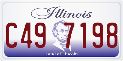 IL license plate C497198