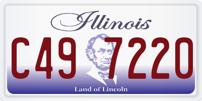 IL license plate C497220