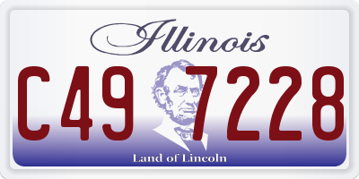 IL license plate C497228
