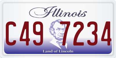 IL license plate C497234