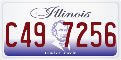 IL license plate C497256