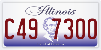 IL license plate C497300
