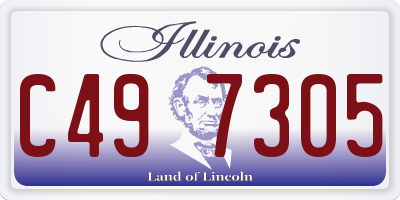 IL license plate C497305