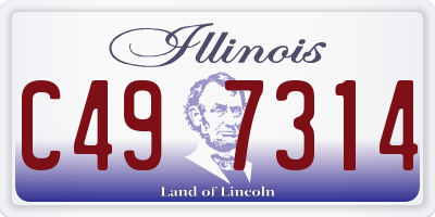 IL license plate C497314