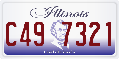 IL license plate C497321