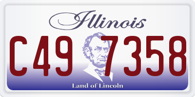 IL license plate C497358