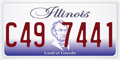 IL license plate C497441