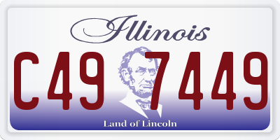 IL license plate C497449