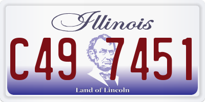 IL license plate C497451