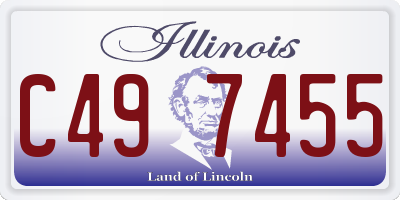 IL license plate C497455