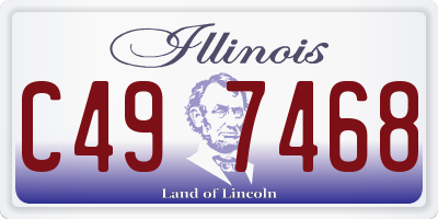 IL license plate C497468