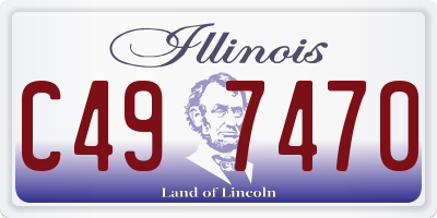 IL license plate C497470