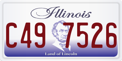 IL license plate C497526
