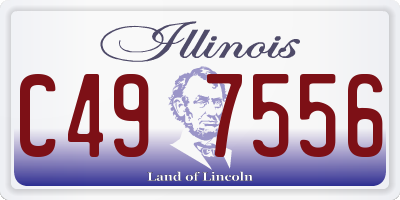 IL license plate C497556