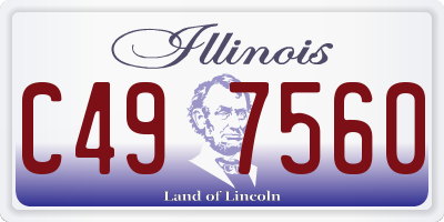 IL license plate C497560