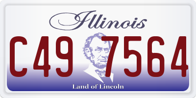 IL license plate C497564