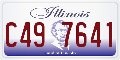 IL license plate C497641