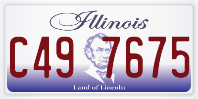 IL license plate C497675