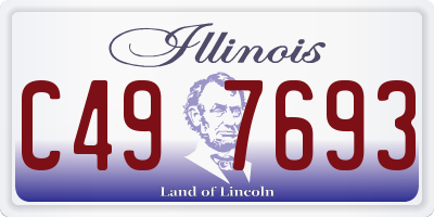 IL license plate C497693
