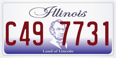 IL license plate C497731