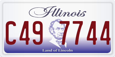 IL license plate C497744