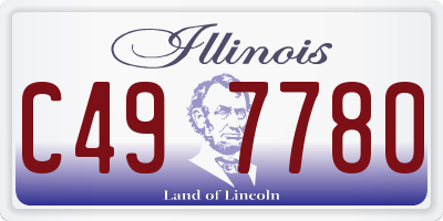IL license plate C497780